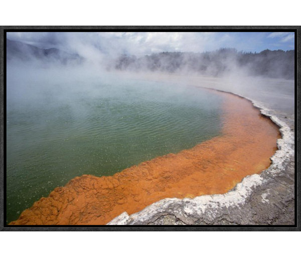 Bless international Champagne Pool, A Volcanic Lake, Waiotapu, Rotorua, New Zealand Framed On